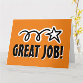 従業員素晴らし勇気付けられるのジョブのグリーティングカード カード (黄色い花)