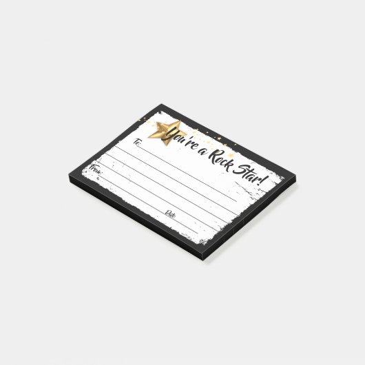 従業員素晴らし認識賞の採用後メモ ポストイット (アングル)