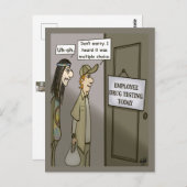 従業員薬物検査ポストカード ポストカード (正面/裏面)