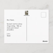 従業員薬物検査ポストカード ポストカード (裏面)