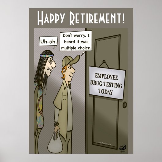 従業員薬物検査 ポスター (正面)
