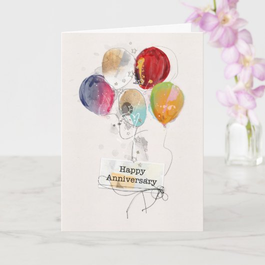 従業員記念日の吹き出しカード カード (蘭)