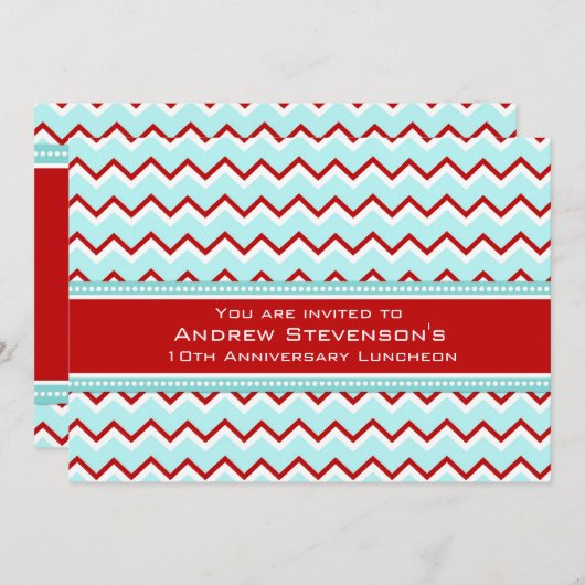 従業員記念日の昼食会の招待状 招待状 (正面/裏面)