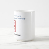 従業員記念日感謝ビジネス ロゴ コーヒーマグカップ (中央)