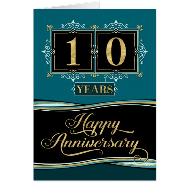 従業員記念日10年Yrs装飾玉フォーマル (正面)