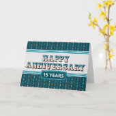 従業員記念日15年装飾文字カード カード (黄色い花)