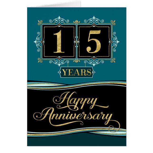 従業員記念日15年Yrs装飾玉フォーマル (正面)