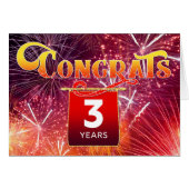 従業員記念日3年お祝い花火 (正面横)