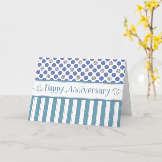 従業員記念日 – Jade Blue カード (黄色い花)