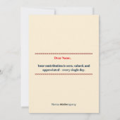 従業員評価サンキューカード シーズンカード (裏面)