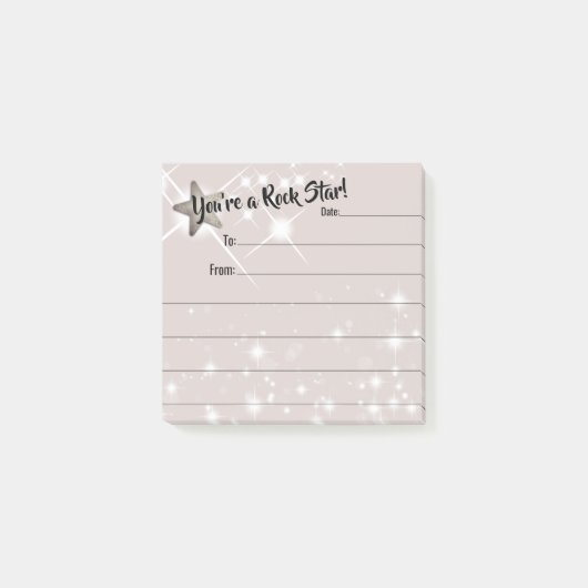 従業員認定ポストイット賞ロックスター ポストイット (正面)