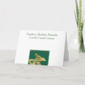 従業員誕生日バタフライカード カード (裏面)