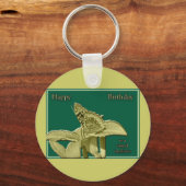 従業員誕生日バタフライキーチェーン キーホルダー (正面)