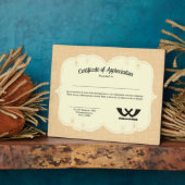 従業員賞鑑賞証明書 フォトプラーク (側面)