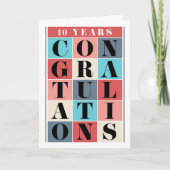 従業員10周年祝典グリッド カード (正面)