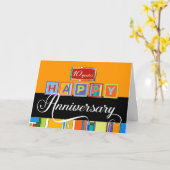 従業員10周年記念 – カラーはっきりしたズ カード (黄色い花)