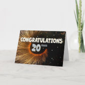 従業員20周年記念スワールとスター カード (正面)