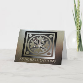 従業員22周年記念ゴールデンエレガント カード