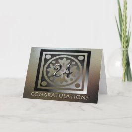 従業員24thアニバーサリーゴールデンエレガント カード