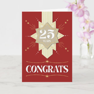 従業員25周年記念スターカード カード
