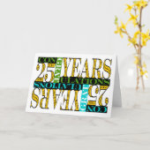 従業員25周年記念モザイク カード (黄色い花)