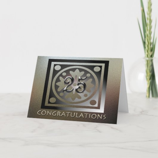 従業員25thアニバーサリーゴールデンエレガント カード (正面)