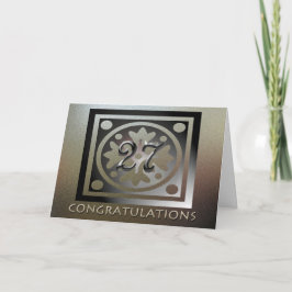 従業員27thアニバーサリーゴールデンエレガント カード