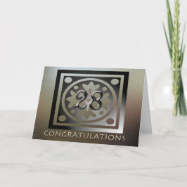 従業員28thアニバーサリーゴールデンエレガント カード