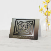 従業員29thアニバーサリーゴールデンエレガント カード (黄色い花)