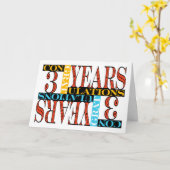 従業員3周年記念モザイク カード (黄色い花)