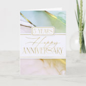 従業員5周年記念ソフト抽象芸術カード カード (正面)