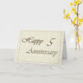 従業員5周年記念ニューカクラシックード カード (黄色い花)