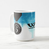 従業員5年間のマイルストーン記念日マグ コーヒーマグカップ (正面左)