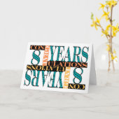 従業員8周年記念モザイク カード (黄色い花)