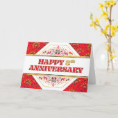 従業員8周年記念模様装飾品 カード (黄色い花)