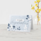 従業員8周年記念芸術的自然カード カード (黄色い花)