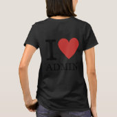 従業員❤️の女性の管理カスタム者 Tシャツ (裏面)