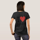 従業員❤️の女性の管理カスタム者 Tシャツ (裏面フル)