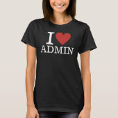 従業員❤️の管理者CUSTOMIZABLE Women's Tシャツ (正面)