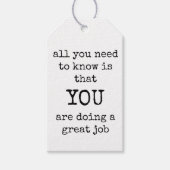 従業員、チーム、スタッフの感謝ギフトラベル ギフトタグ (正面)