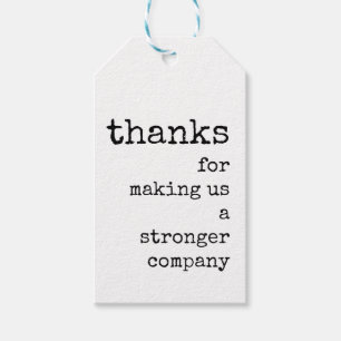 従業員、チーム、スタッフの感謝ギフトラベル ギフトタグ