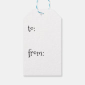 従業員、チーム、スタッフの感謝ギフトラベル ギフトタグ (裏面)