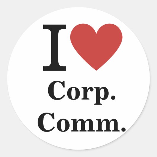 従業員❤️向けI Corp.Commカスタム ラウンドシール (正面)