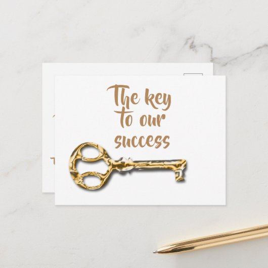 従業員 顧客 クライアント 感謝  ポストカード (正面/裏面インサイチュ)