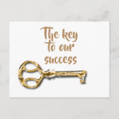 従業員 顧客 クライアント 感謝  ポストカード (正面)