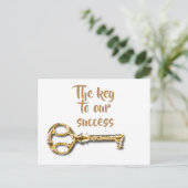 従業員 顧客 クライアント 感謝  ポストカード (スタンド正面)