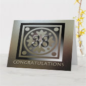 従業員BIG 38thアニバーサリーゴールデンエレガント カード (黄色い花)