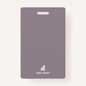 従業員IDカードグモダンレースタッフバッジ バッジ (裏面)