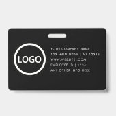 従業員IDカードモダンミニマリスト会社バッジ バッジ (裏面)