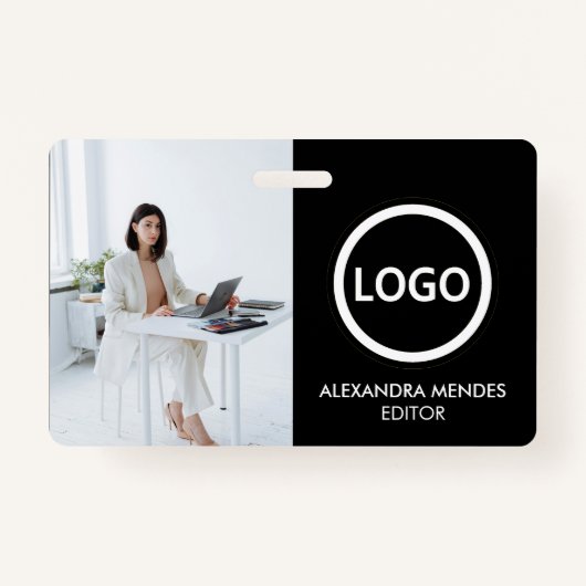 従業員IDカードモダンミニマリスト会社バッジ バッジ (正面)